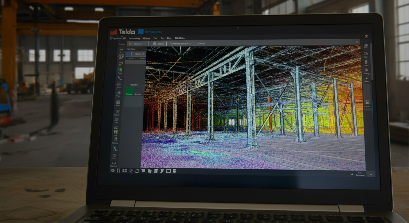 Point Cloud to Steel Model: How Scan-to-BIM Is Changing Renovation Detailing — NR Steel Blog